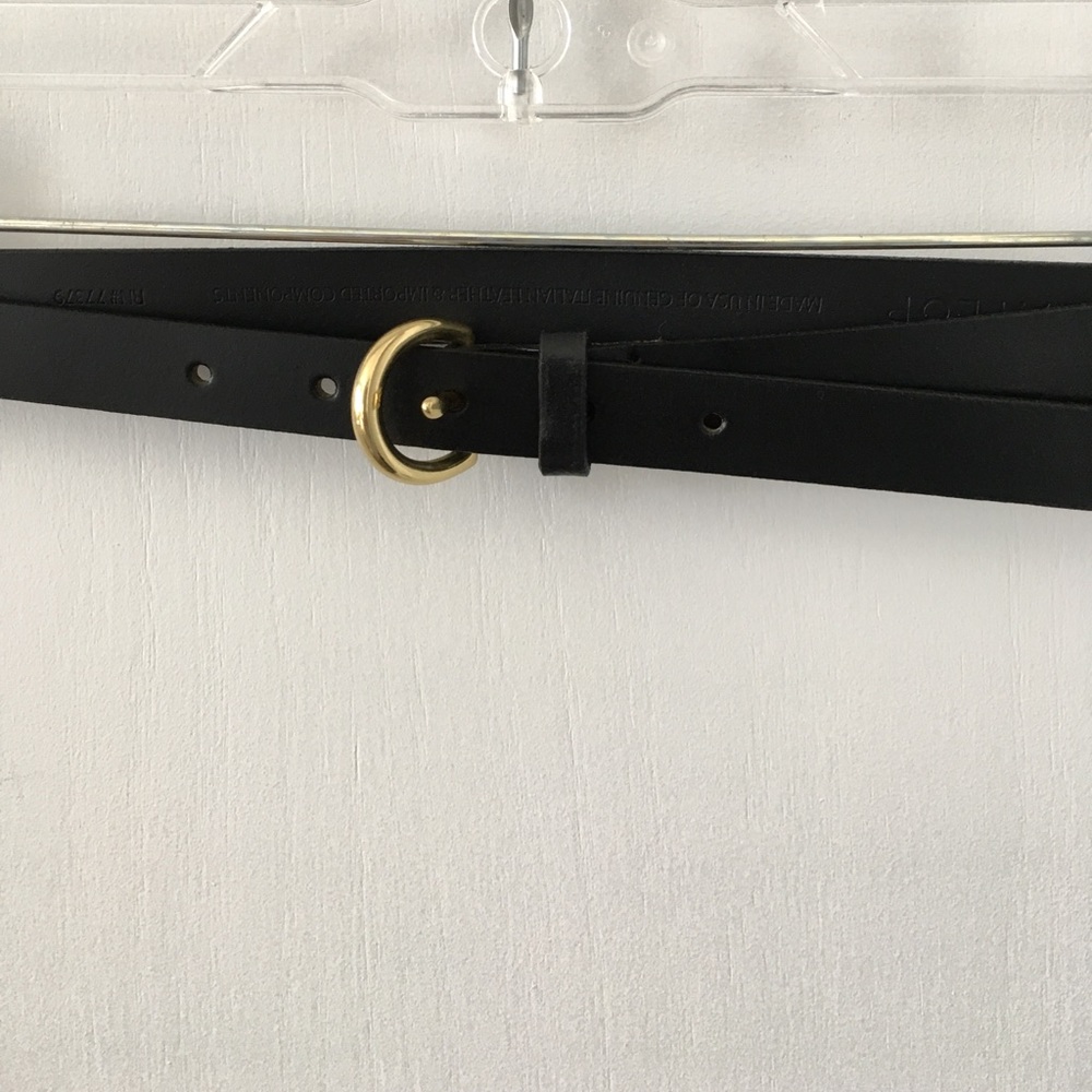 NWT Ann Taylor Black Leather Belt